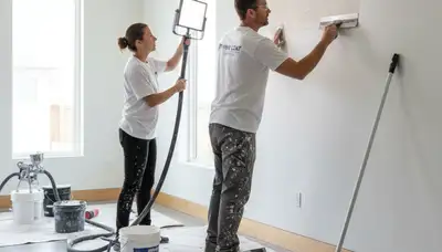 Professional drywall repair and wall restoration by painters in Troy, MI home interior