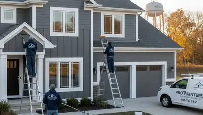 Professional house painters providing exterior painting services in Troy, MI homes