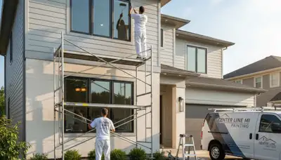 Professional residential house painting services in Troy MI by local expert painters