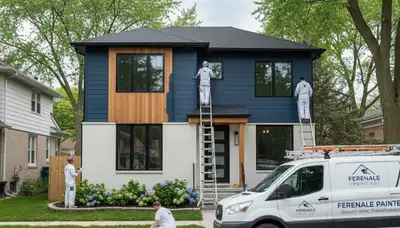 Professional house painters in Troy MI providing expert residential exterior painting services