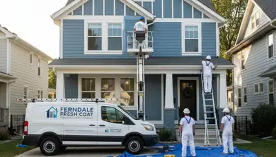 Professional house painter in Troy MI providing expert exterior and interior painting services