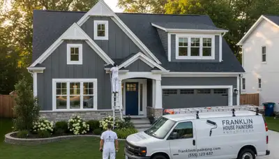 Professional house painters in Troy MI providing expert residential exterior painting services