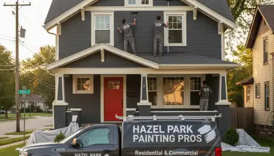 Professional house painters providing exterior painting services in Troy, MI