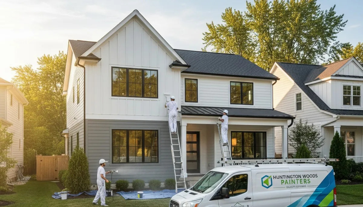 House painting service in Troy, MI by Painters Troy MI for interior and exterior home painting