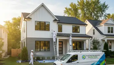 House painting service in Troy, MI by Painters Troy MI for interior and exterior home painting