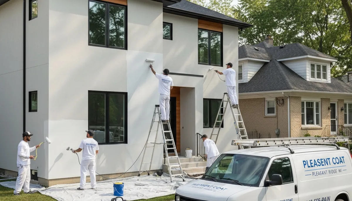 Professional house painting services in Troy, MI by local residential exterior painters