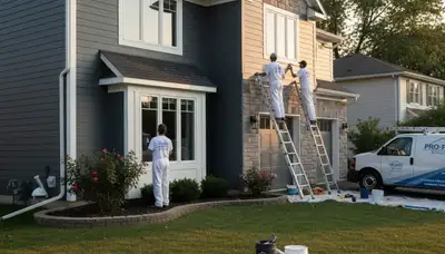 House painting service in Troy, MI by Painter's Troy MI for residential exterior and interior projects