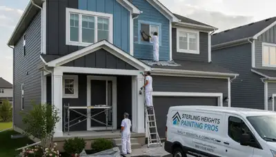 Professional house painters providing residential exterior painting services in Troy, MI