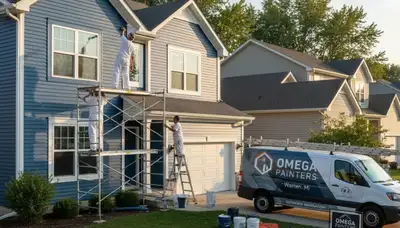 House painting service in Troy, MI by Painters Troy MI for residential exterior and interior projects