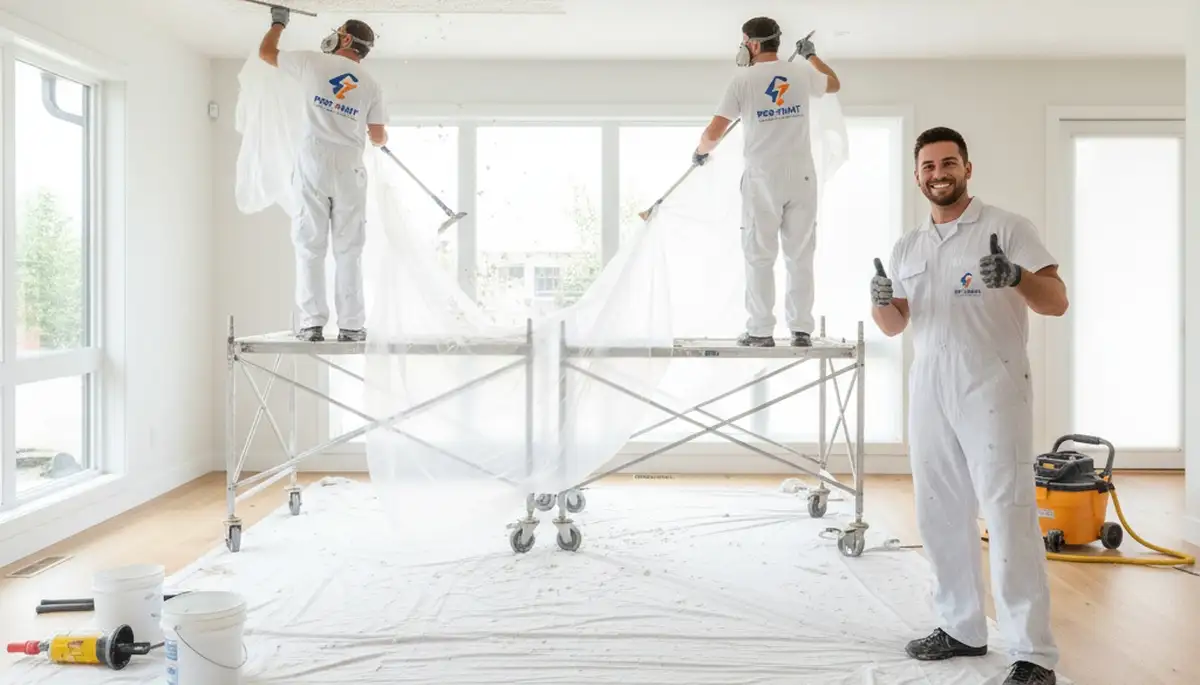 Professional popcorn ceiling removal and smoothing by expert painters in Troy, MI homes