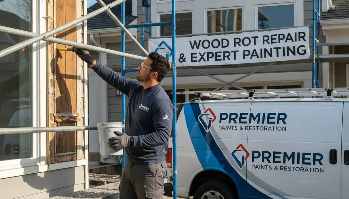 Professional wood rot repair and exterior wood restoration in Troy, MI by local house painting experts